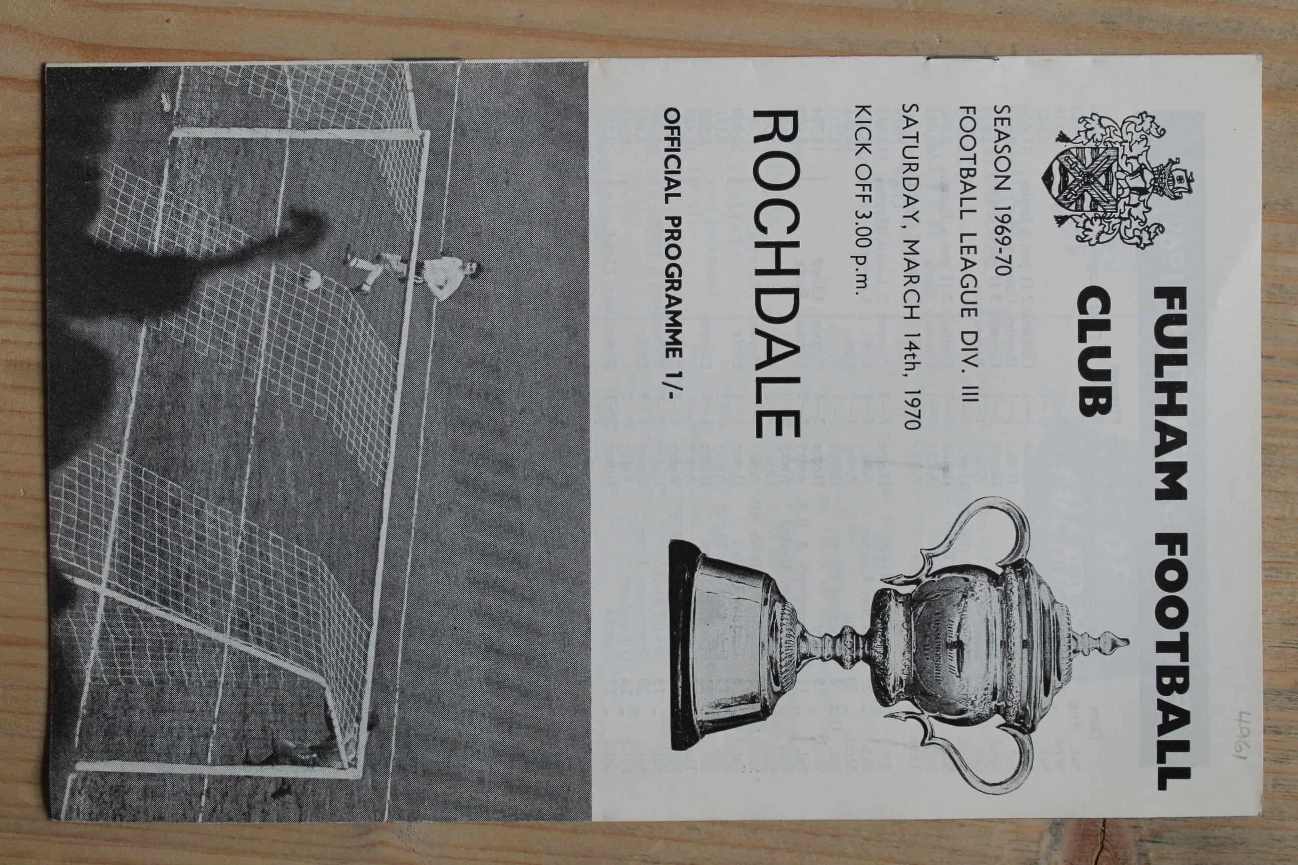 Fulham FC v Rochdale FC